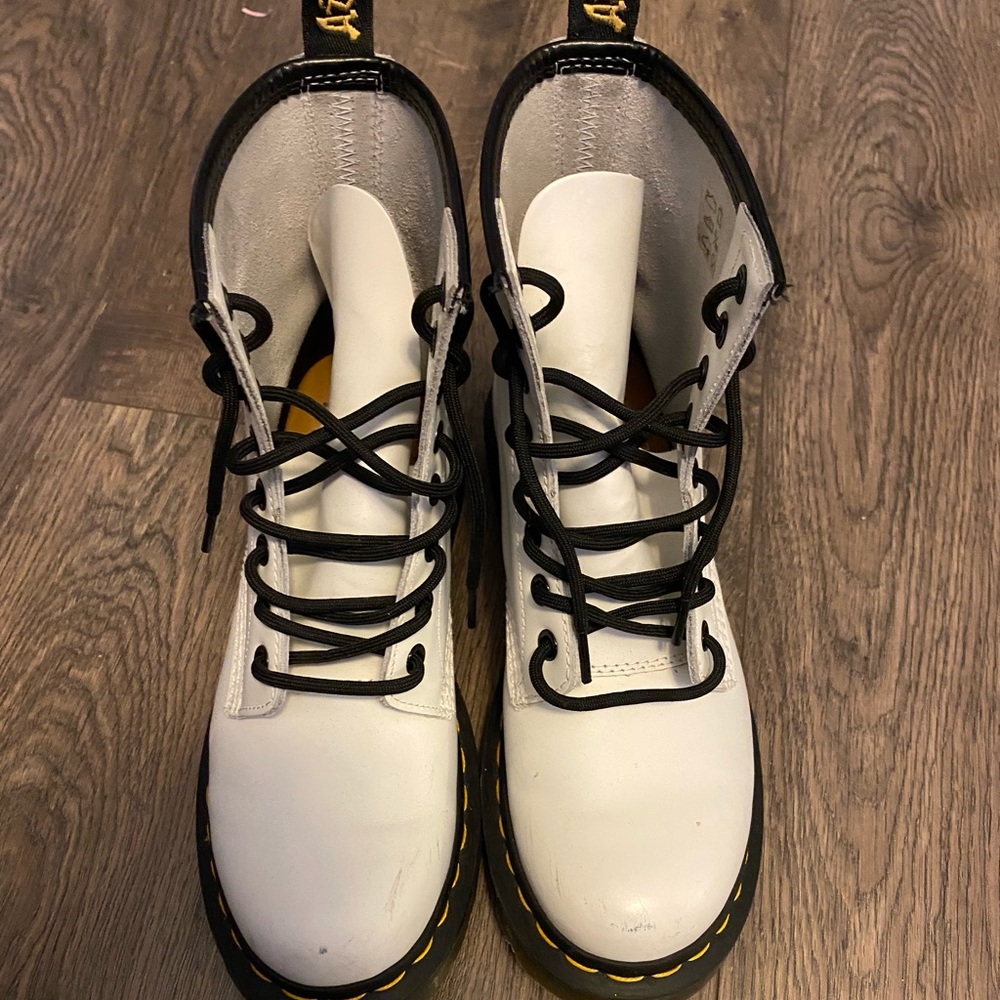 White Doc Marten Boots